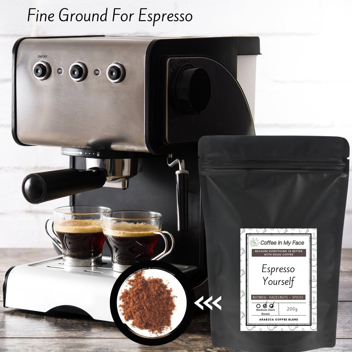 Espresso Yourself | Medium/Dark Roasted | Coffee Blend | 200g - Blend-Coffee In My Face LTD