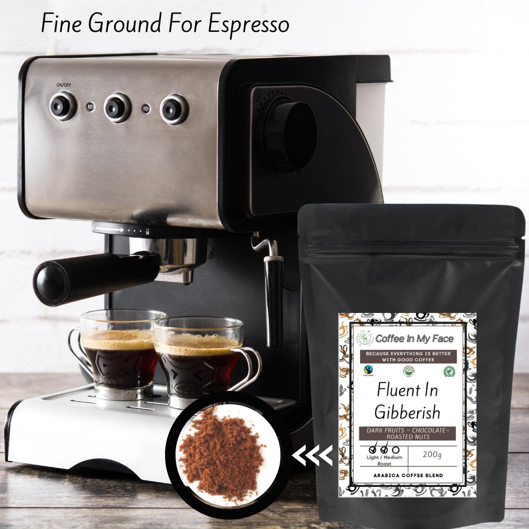 Fluent In Gibberish | Light / Medium Roasted | Coffee Blend | 200g - Blend-Coffee In My Face LTD