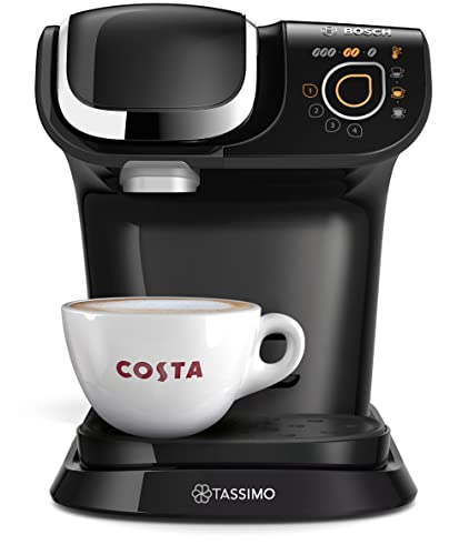 TASSIMO Bosch My Way 2 TAS6502GB Coffee Machine, 1500 Watt, 1.3 Litre - Black