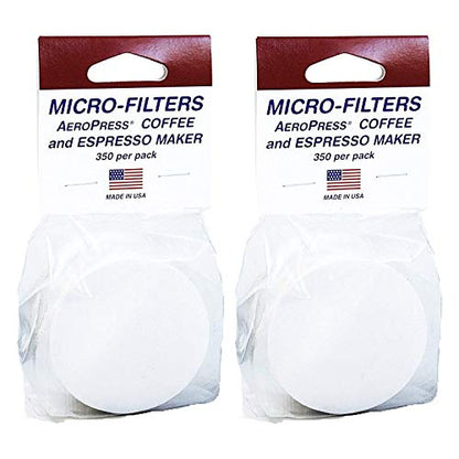 AeroPress Replacement Filter Pack - Microfilters For AeroPress Coffee And Espresso Maker - 2 Pack (700 count),White