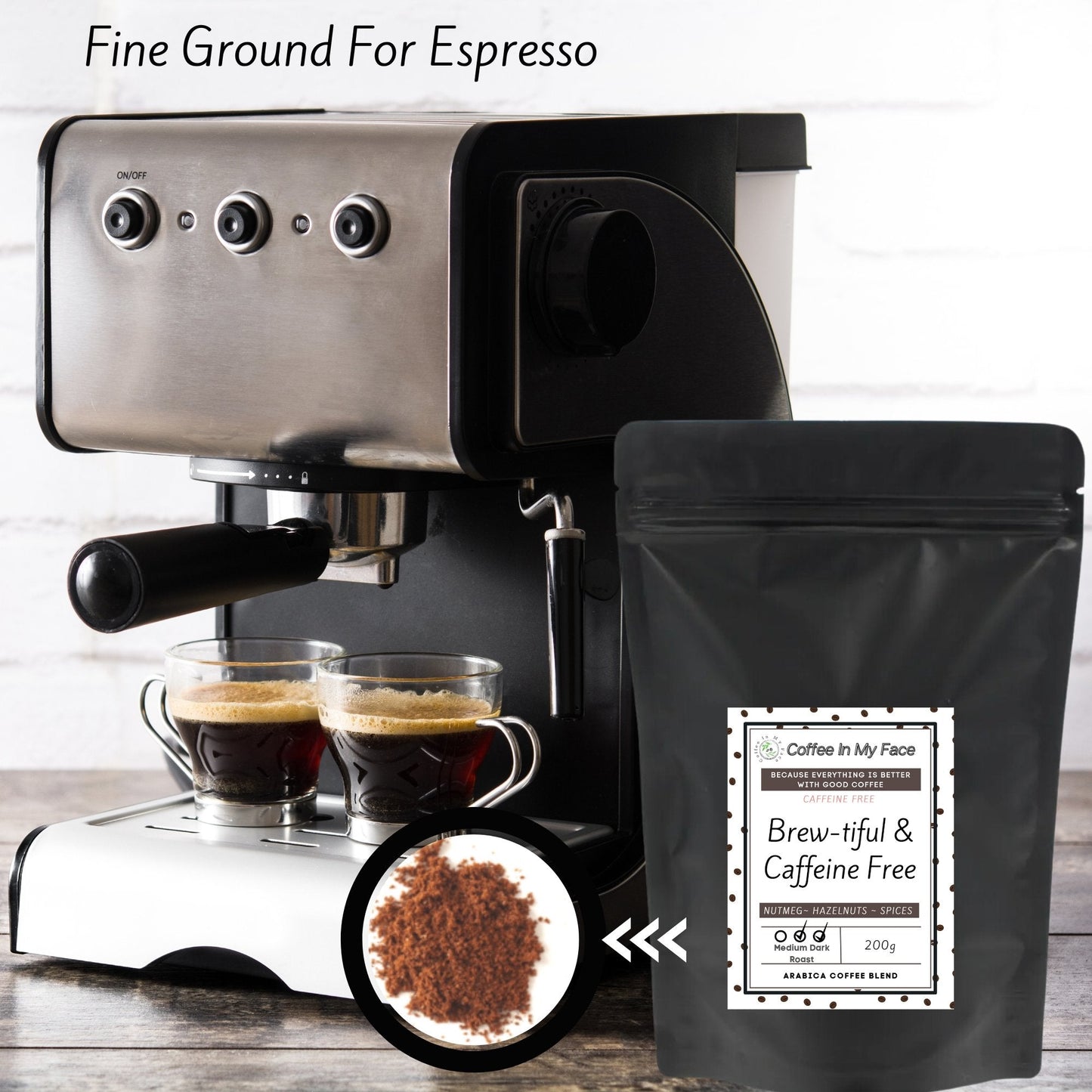 Brew-tiful & Caffeine Free | Medium/Dark Roasted | Coffee Blend | 200g - Blend-Coffee In My Face LTD