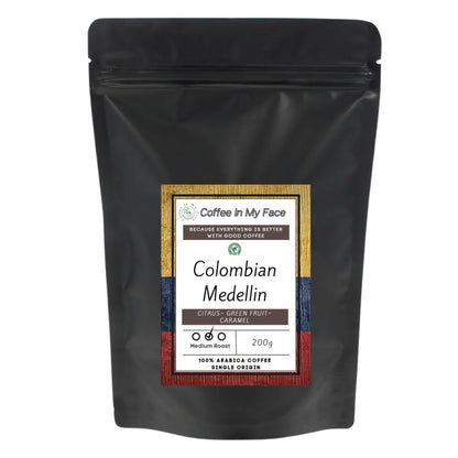 Colombian Medellin | Medium Roasted | Single Origin Coffee | 200g - Single Origin-Coffee In My Face LTD