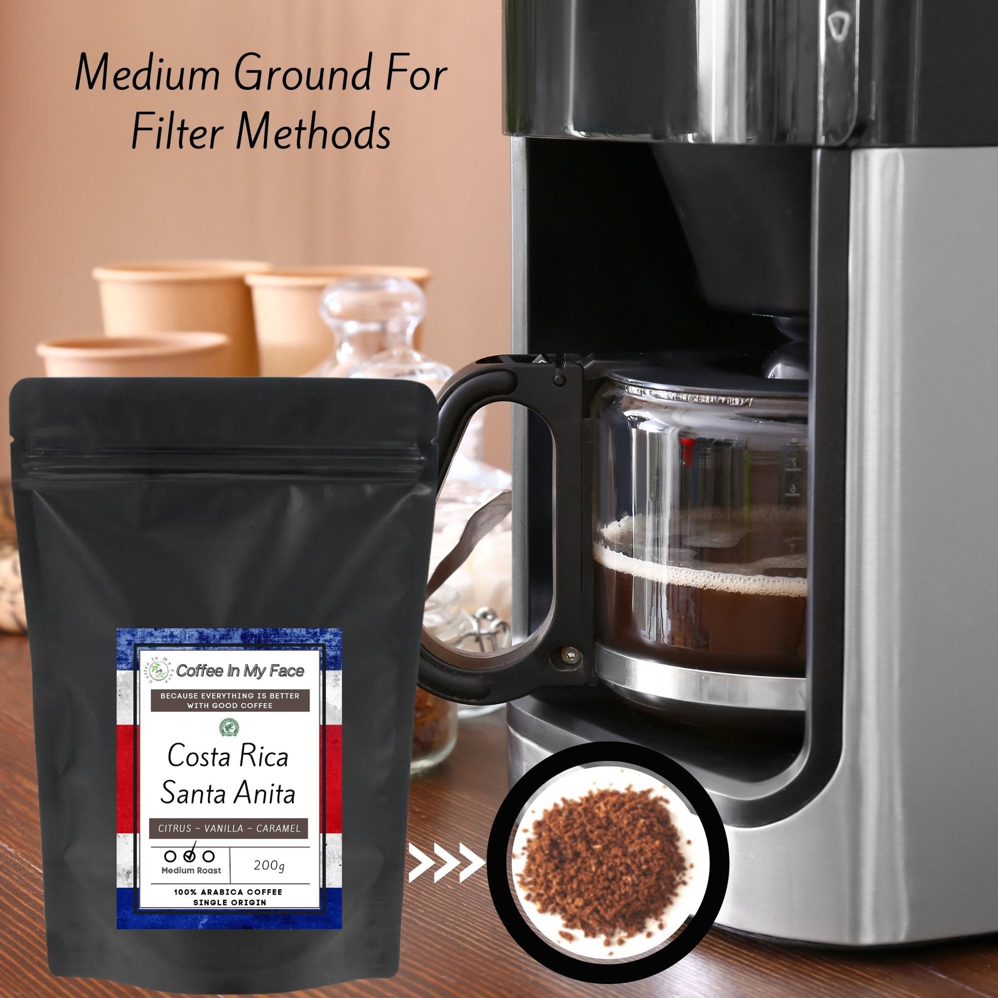 Costa Rica Santa Anita | Medium Roasted | Single Origin Coffee | 200g - Single Origin-Coffee In My Face LTD