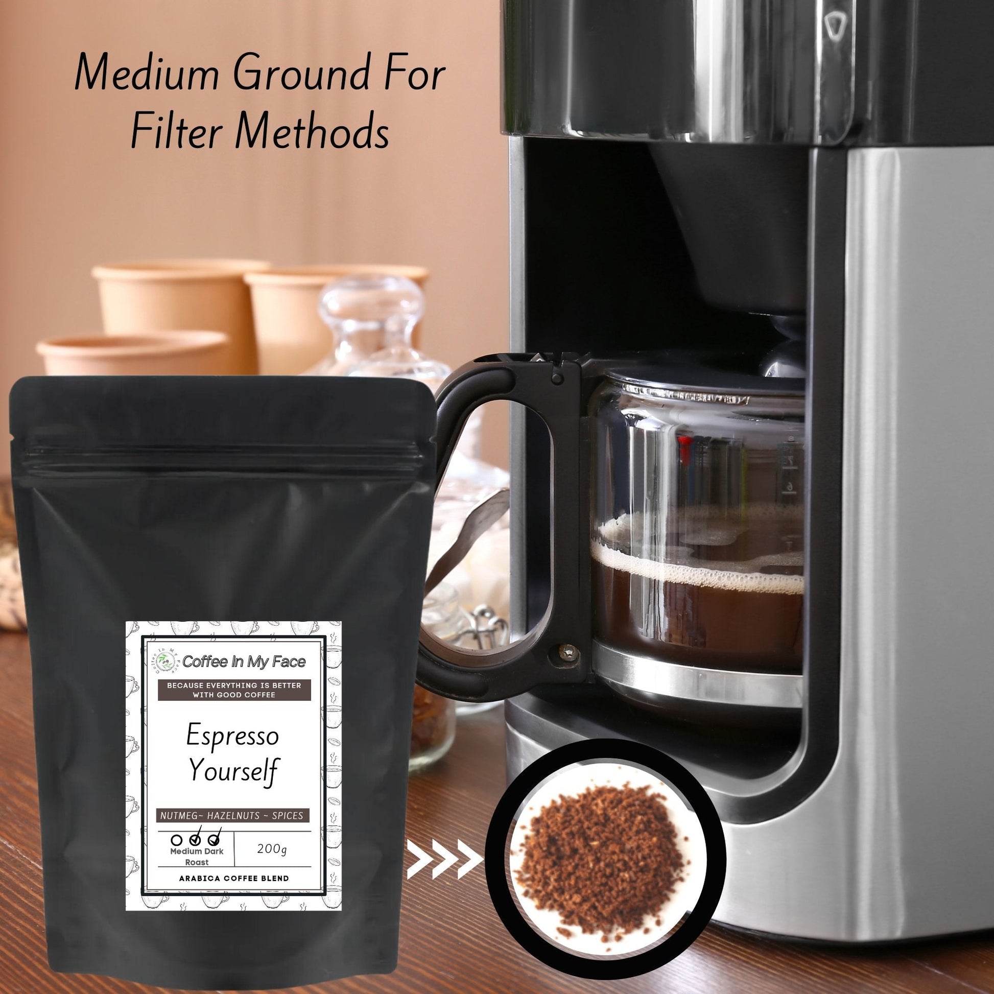 Espresso Yourself | Medium/Dark Roasted | Coffee Blend | 200g - Blend-Coffee In My Face LTD