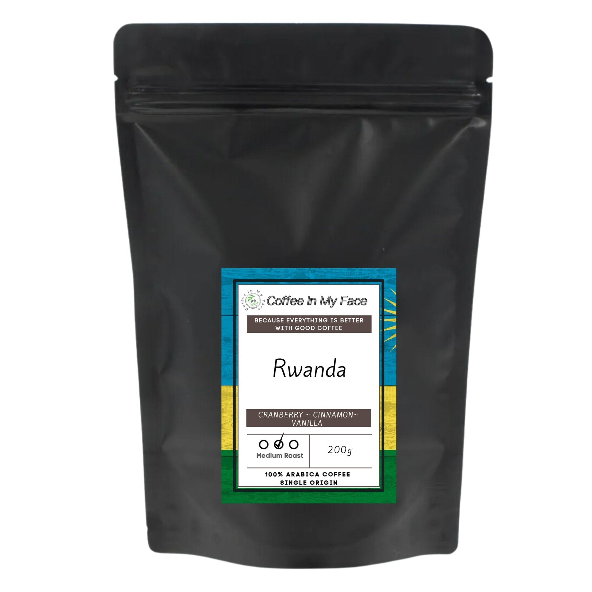 Rwandan | Freshly Medium Roasted | Single Origin Coffee | 200g - Single Origin-Coffee In My Face LTD