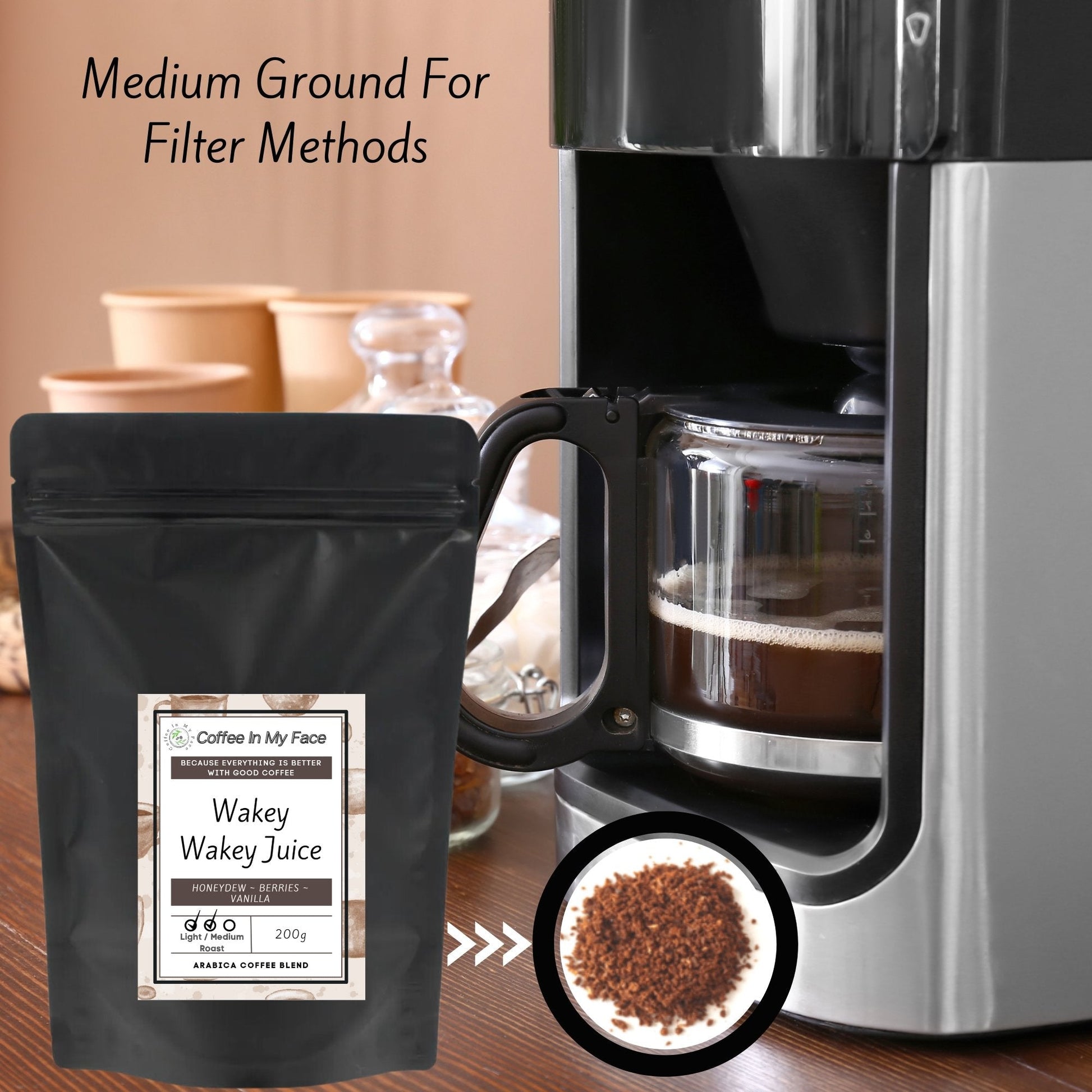 Wakey Wakey Juice | Light / Medium Roast | Coffee Blend | 200g - Blend-Coffee In My Face LTD